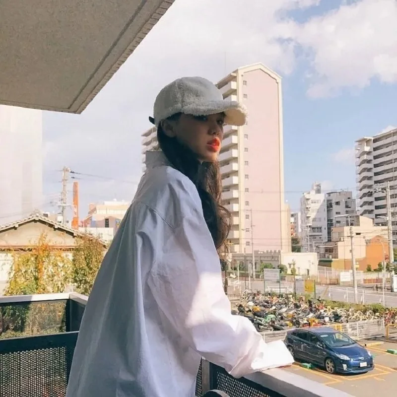 Zadily 2023 Spring Minimalist Chic Oversize Women's White Basic Shirt Long Sleeve Button Up Loose Woman Tunic Blouse Clothing - Image 3